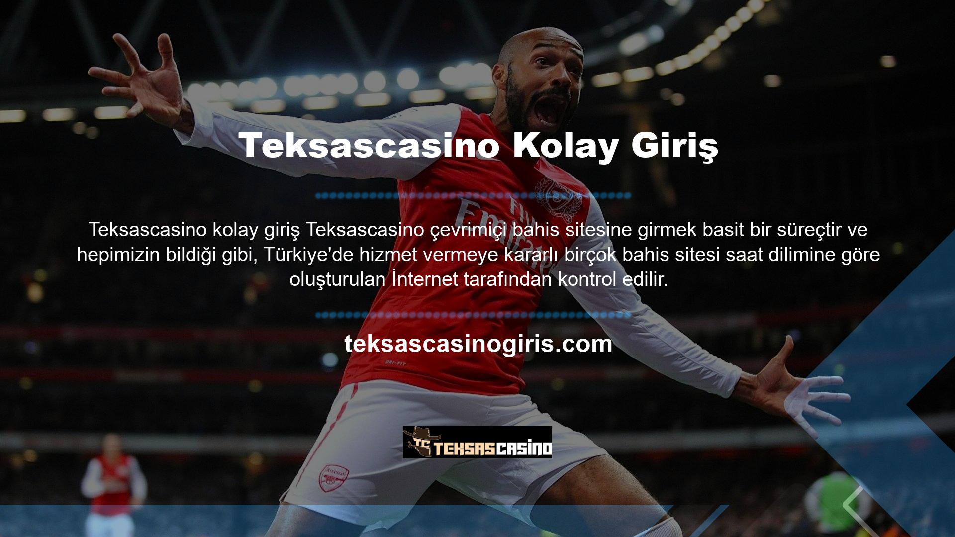 Bu, belirli zaman kontrolleri nedeniyle site kısıtlandığı için adresi veya adı değiştirecek olan Teksascasino bahis sitesi için geçerlidir